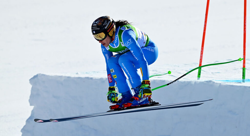 Federica Brignone in azione.