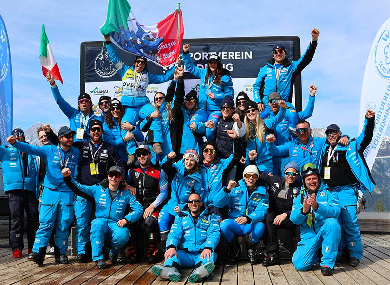 La squadra azzurra femminile in Coppa Europa.