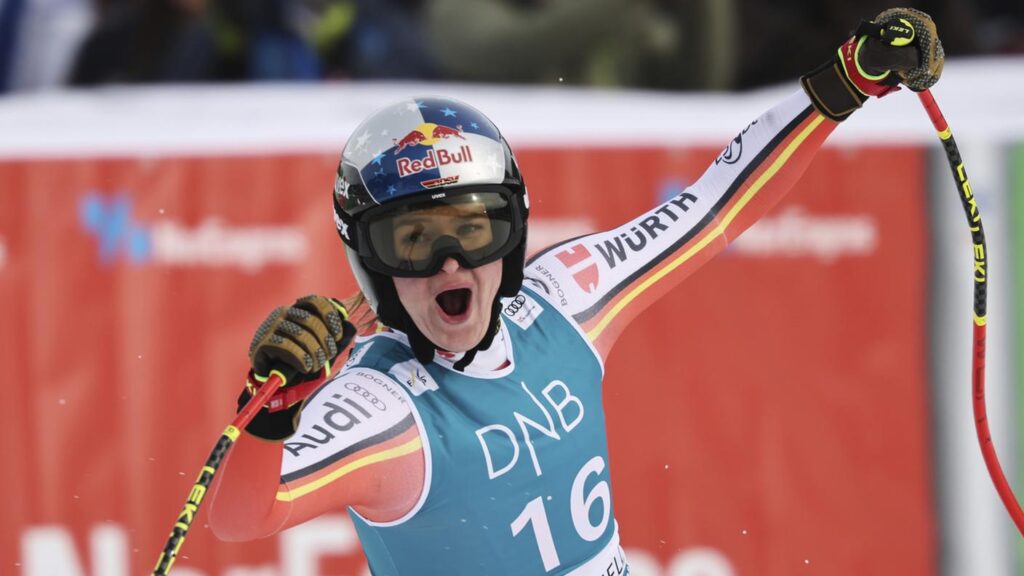 Emma Aicher in azione.