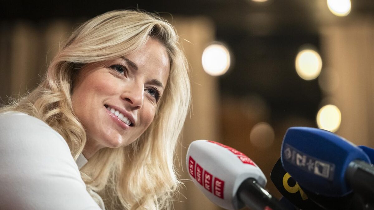Lara Gut-Behrami nella squadra Svizzera.