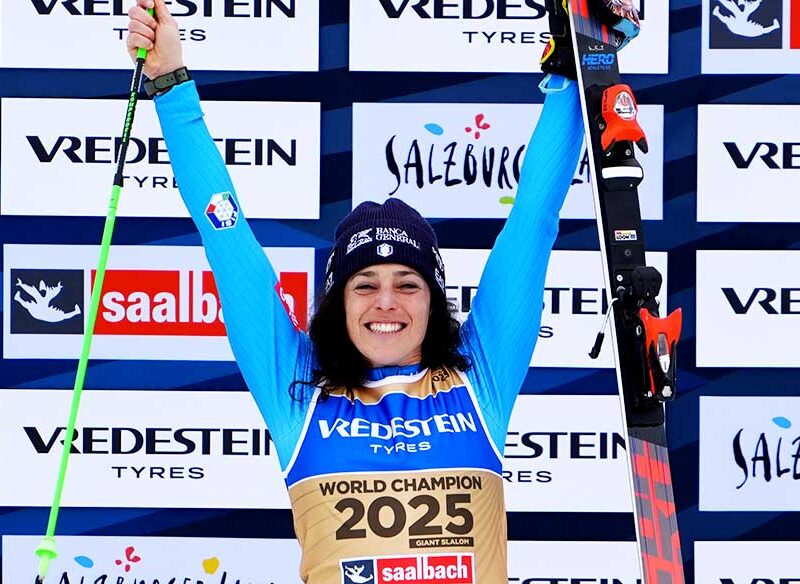 Federica Brignone a Saalbach.