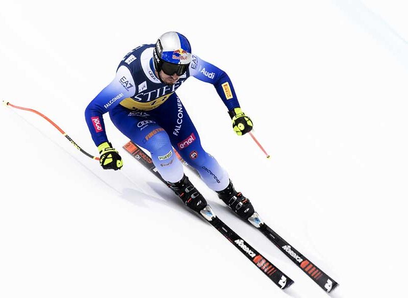 Dominik Paris in azione.