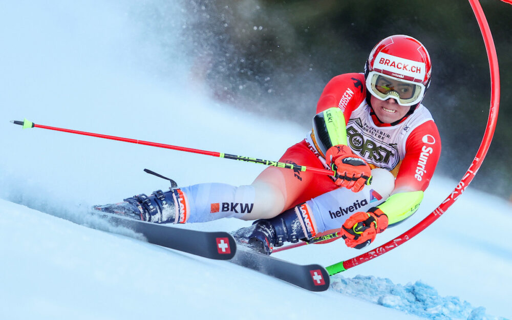 Sandro Zurbrugg in azione.