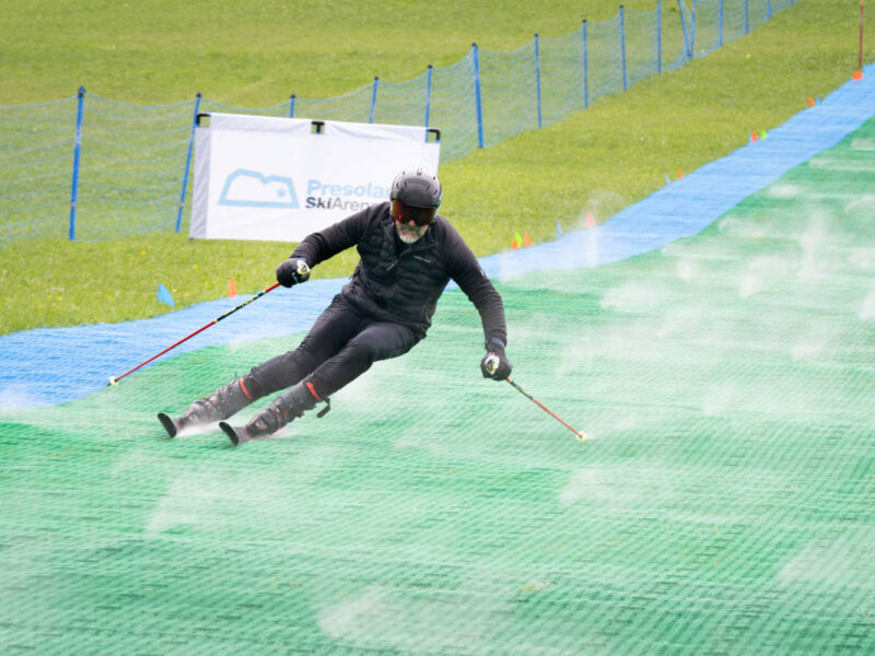 Matteo Nana in Presolana Ski Arena.