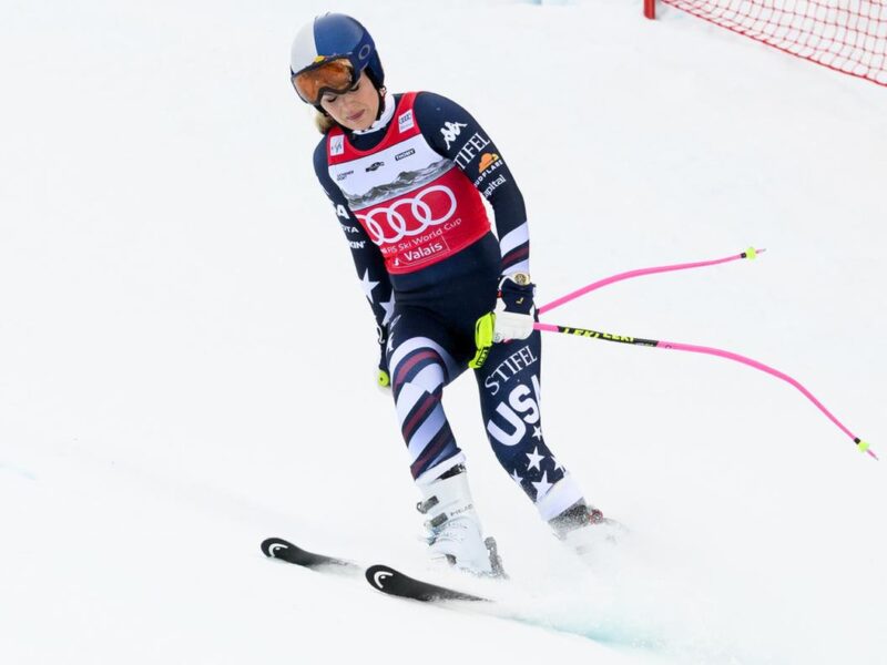 Lindsey Vonn in azione.