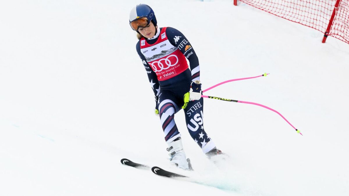 Lindsey Vonn in azione.