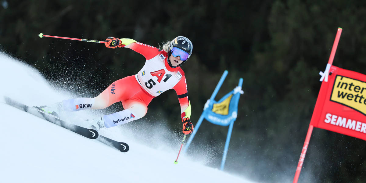 Lara Gut in azione.
