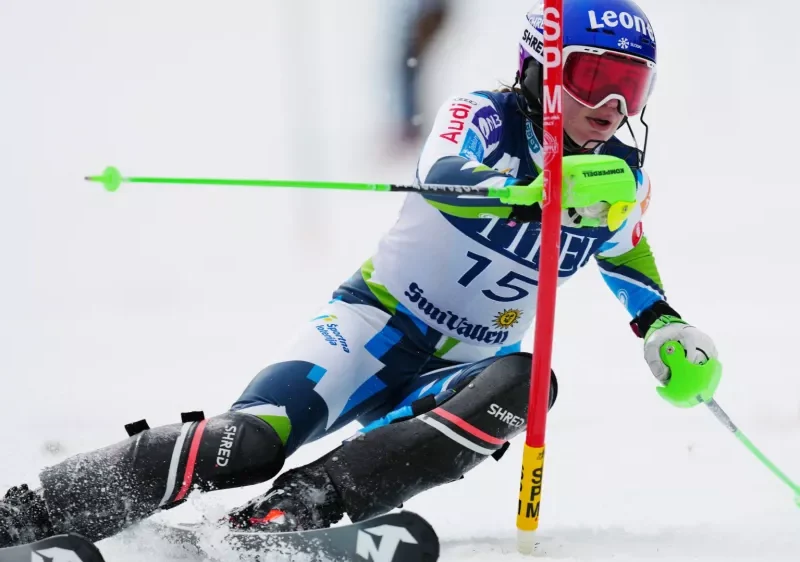 Andreja Slokar in azione a Sun Valley.