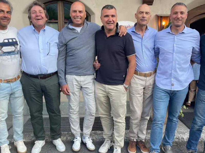La delegazione FIS sulla Stelvio.