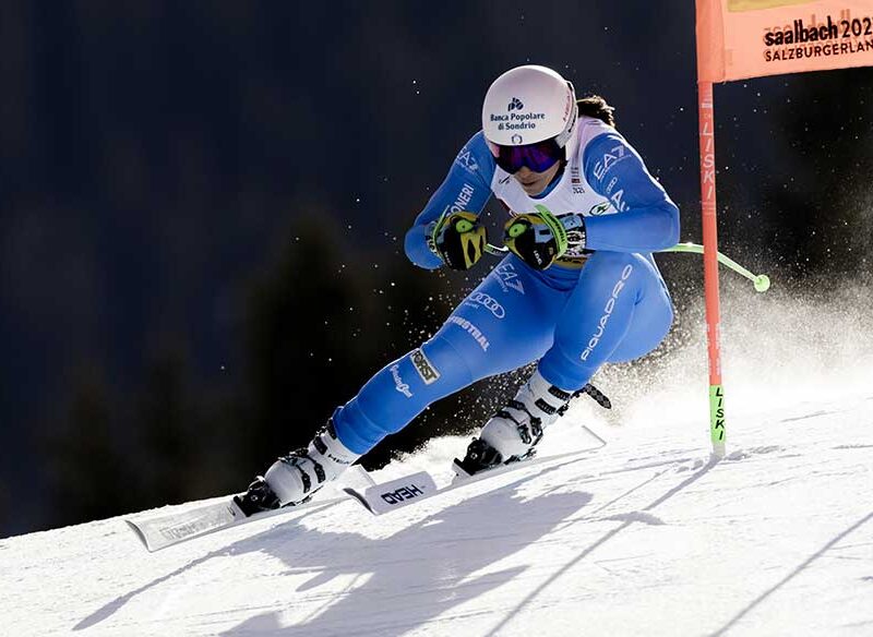 Elena Curtoni in azione.