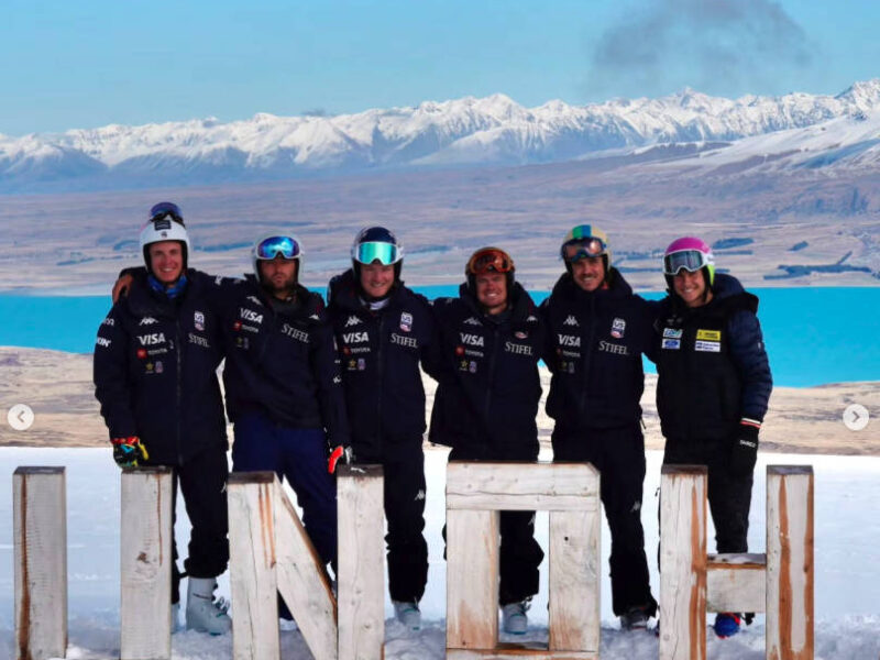 Sam Maes con il team Usa.