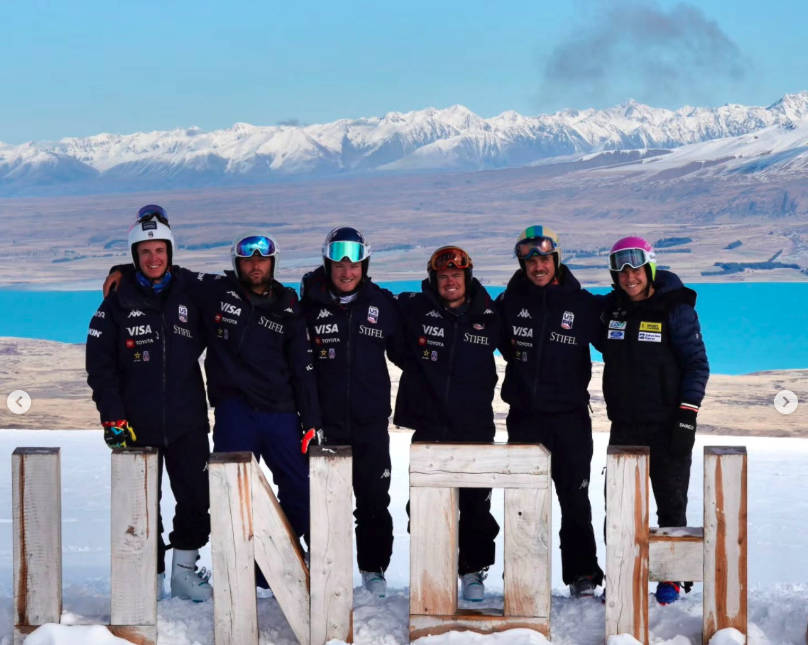 Sam Maes con il team Usa.