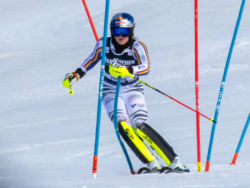 Emma Aicher in azione.