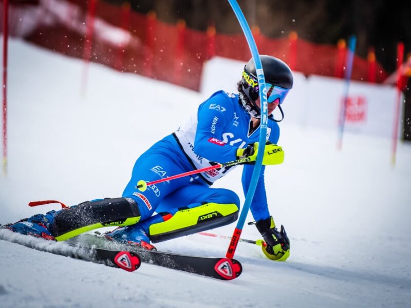 Francesco Zucchini in azione.