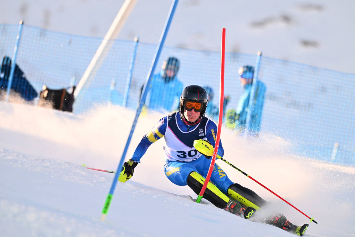 Matteo Avesani in slalom.