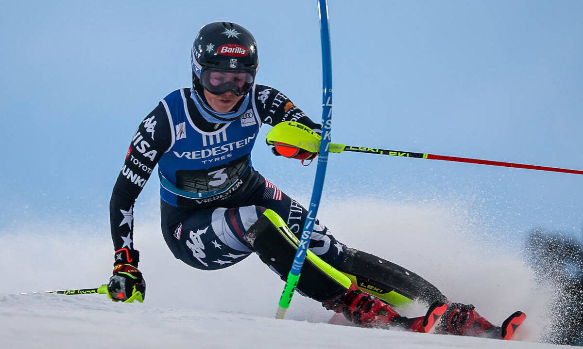 Mikaela Shiffrin a Levi.