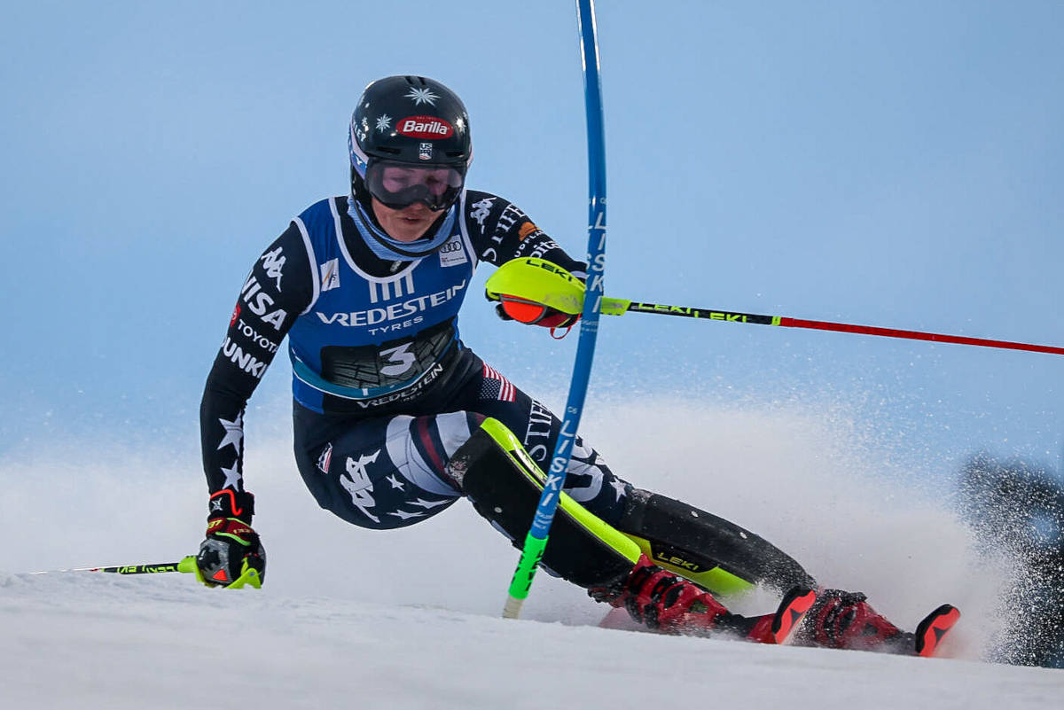 Mikaela Shiffrin a Levi.